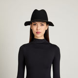 Sandy in Black Wool Felt