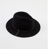 Sandy in Black Wool Felt