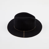 Sandy in Black Wool Felt