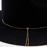 Sandy in Black Wool Felt