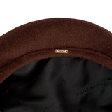 Carter in Chocolate Brushed Wool Felt