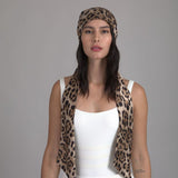 Gigi Leopard Satin Headscarf