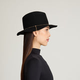 Sandy in Black Wool Felt