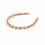 Lux Headband – Gold Crystal and Panné Velvet