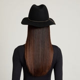 Sandy in Black Wool Felt