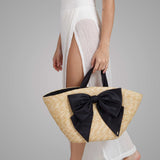 Carlotta Natural Straw Tote