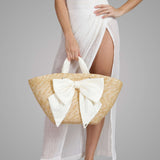 Carlotta Natural Straw Tote