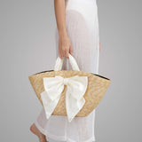 Carlotta Natural Straw Tote