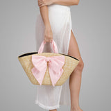 Carlotta Natural Straw Tote