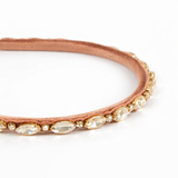 Lux Headband – Gold Crystal and Panné Velvet