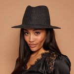 Blaine in Black Metallic Straw - Eugenia Kim