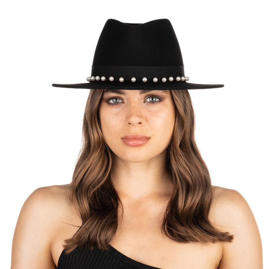 Blaine in Black W/White Pearls - Eugenia Kim