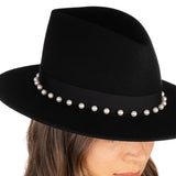 Blaine in Black W/White Pearls - Eugenia Kim