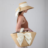 Carlotta Natural Straw Tote