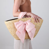 Carlotta Natural Straw Tote