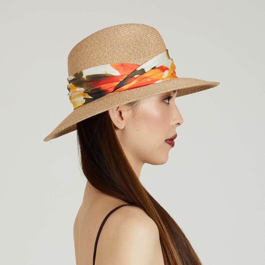 Courtney Toyo Packable Fedora