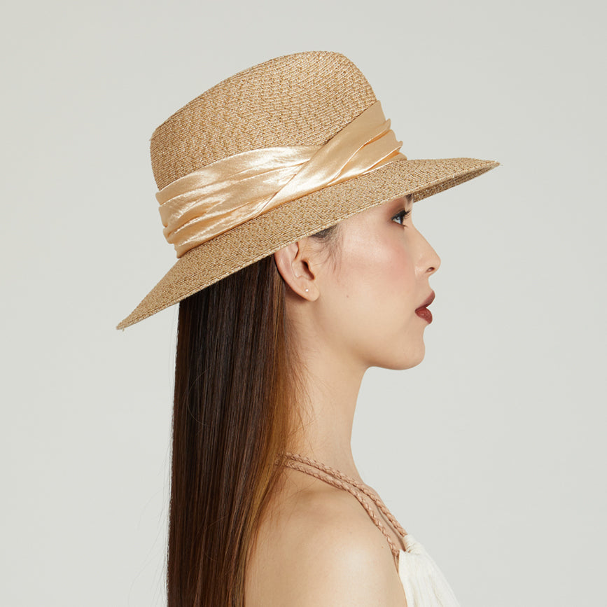 Courtney Toyo Packable Fedora