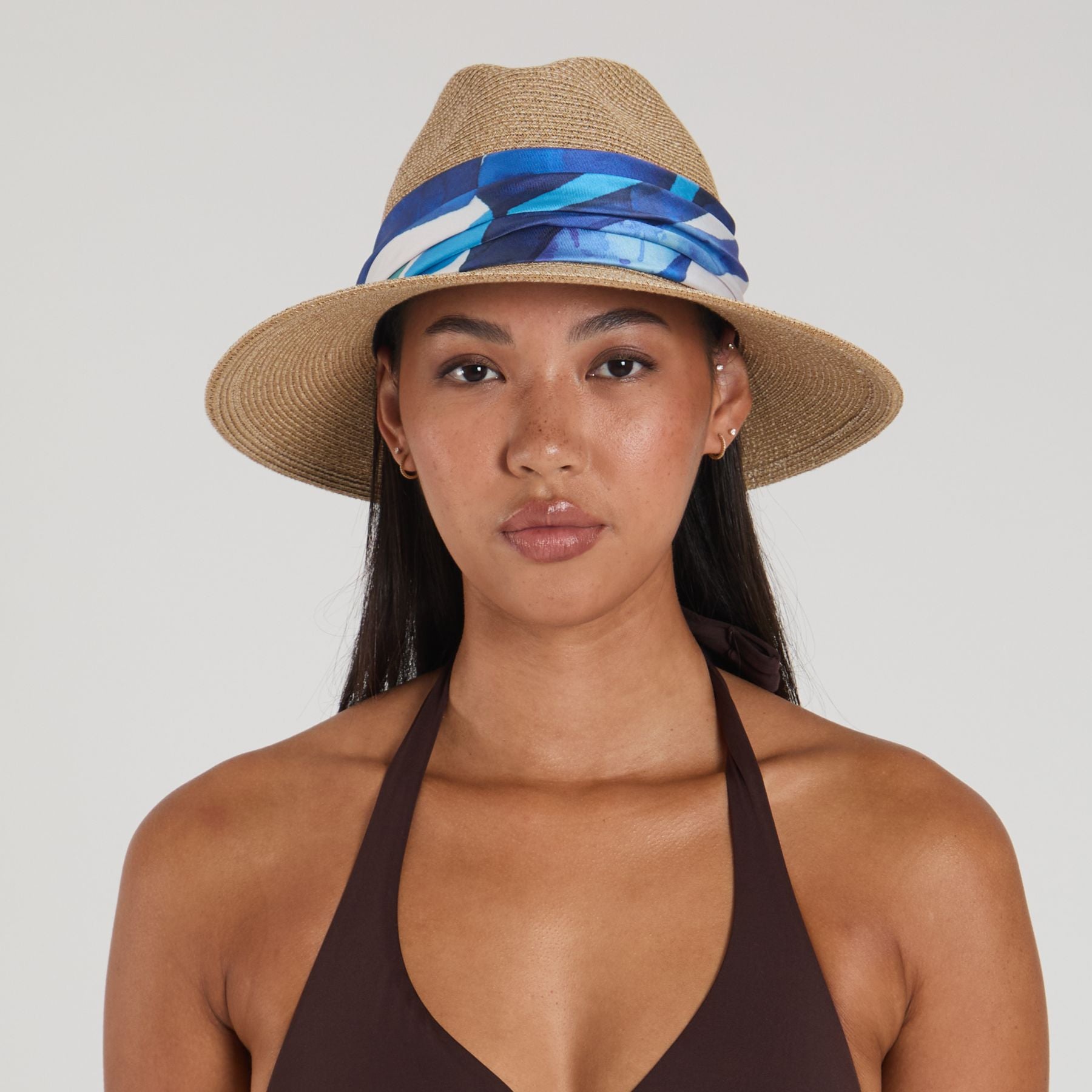 Courtney Toyo Packable Fedora