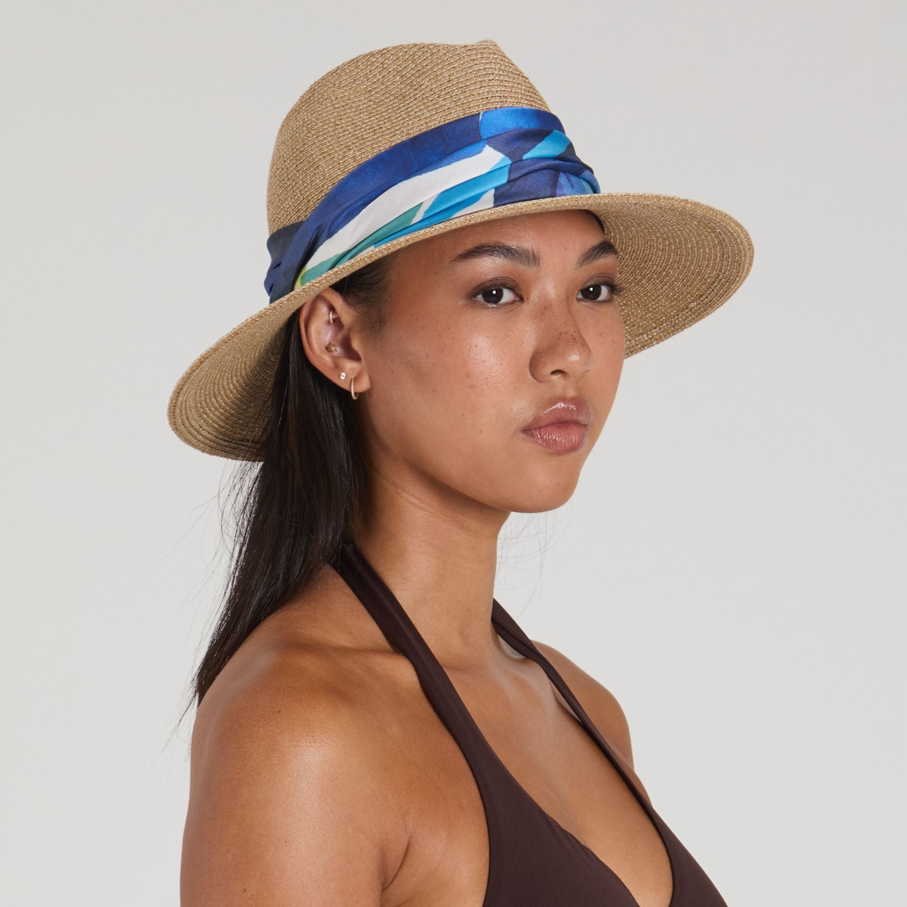 Courtney Toyo Packable Fedora