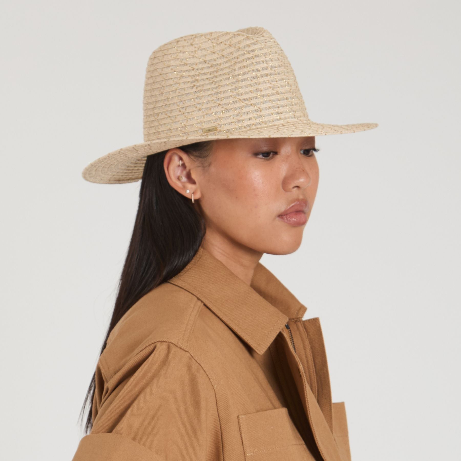 Courtney Vented Hemp Packable Fedora