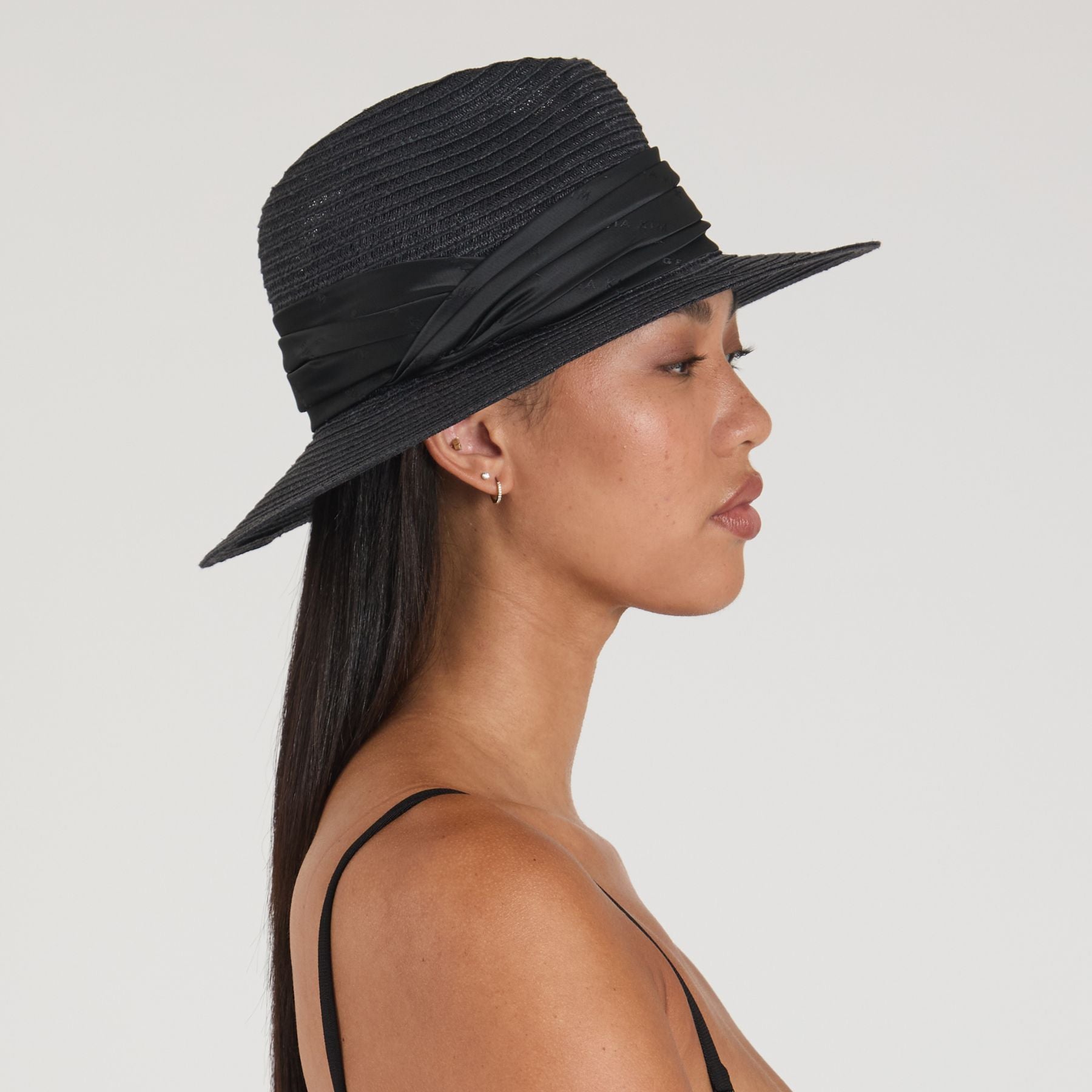 Courtney Vented Hemp Packable Fedora