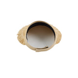 Lexi Lacquered Straw Visor