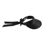 Ricky Lacquered Straw Visor