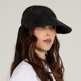 Ricky Lacquered Straw Visor