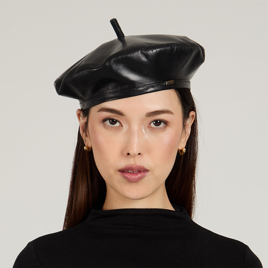 Carter Leather Beret