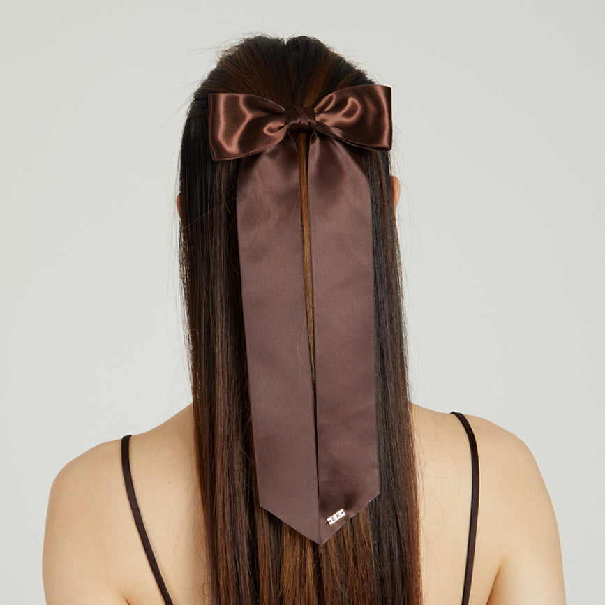 Lacey Satin Bow Barette