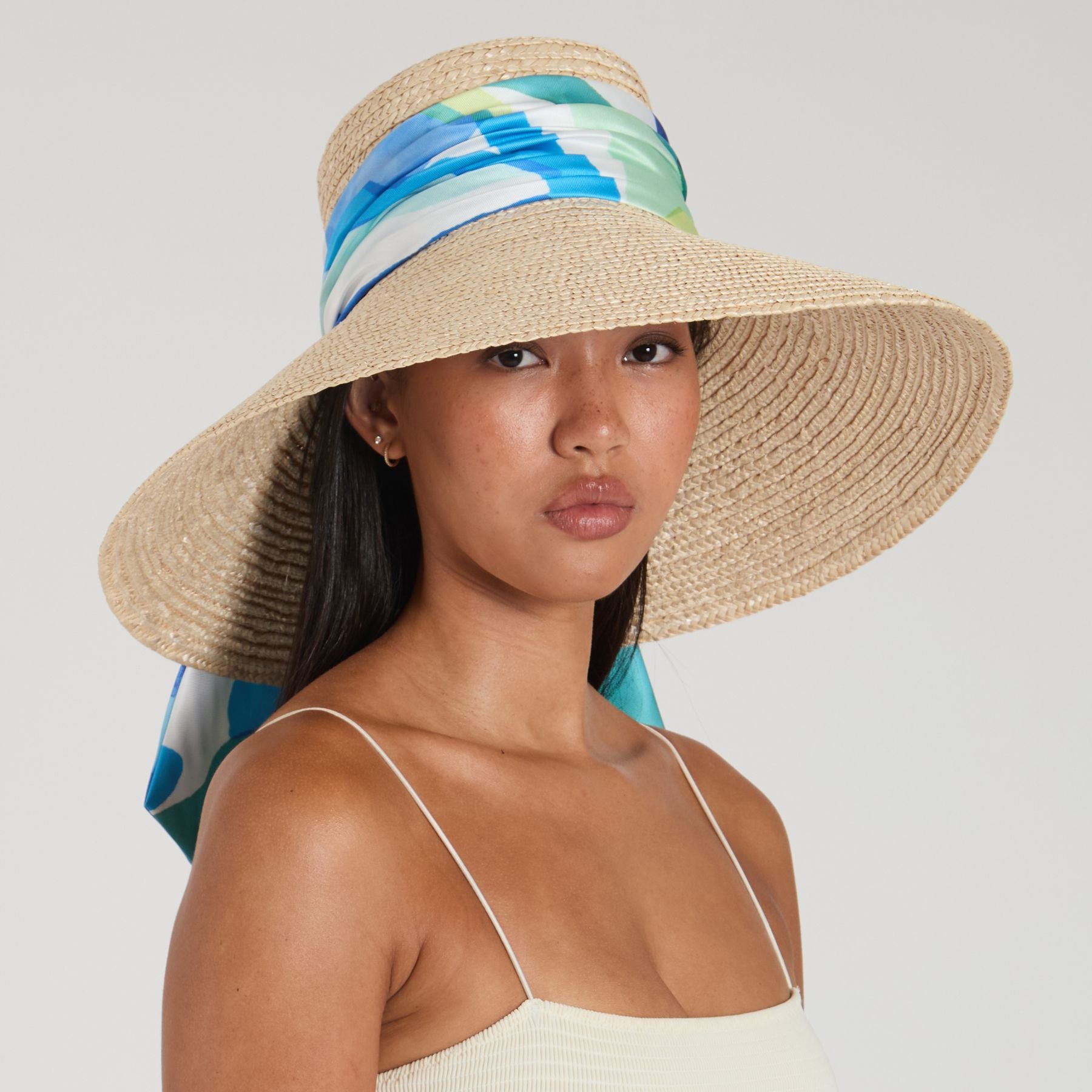 Mirabel Straw Wide-Brim Sunhat