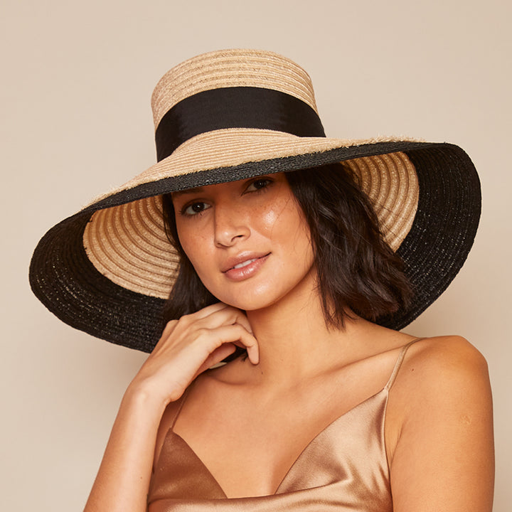 Eugenia Kim - Mirabel Ombré Organza Bow Straw Sunhat