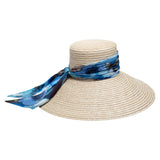 Mirabel in Ivory w/Blue Floral Print Tail - Eugenia Kim