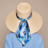 Mirabel in Ivory w/Blue Floral Print Tail - Eugenia Kim