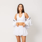 Serena Bubble Skirt - Optic White