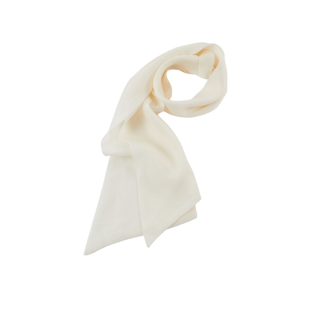 Cassidy Scarf in Ivory Chiffon - Eugenia Kim