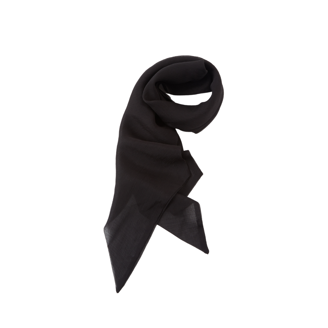 Cassidy Scarf in Black Chiffon - Eugenia Kim