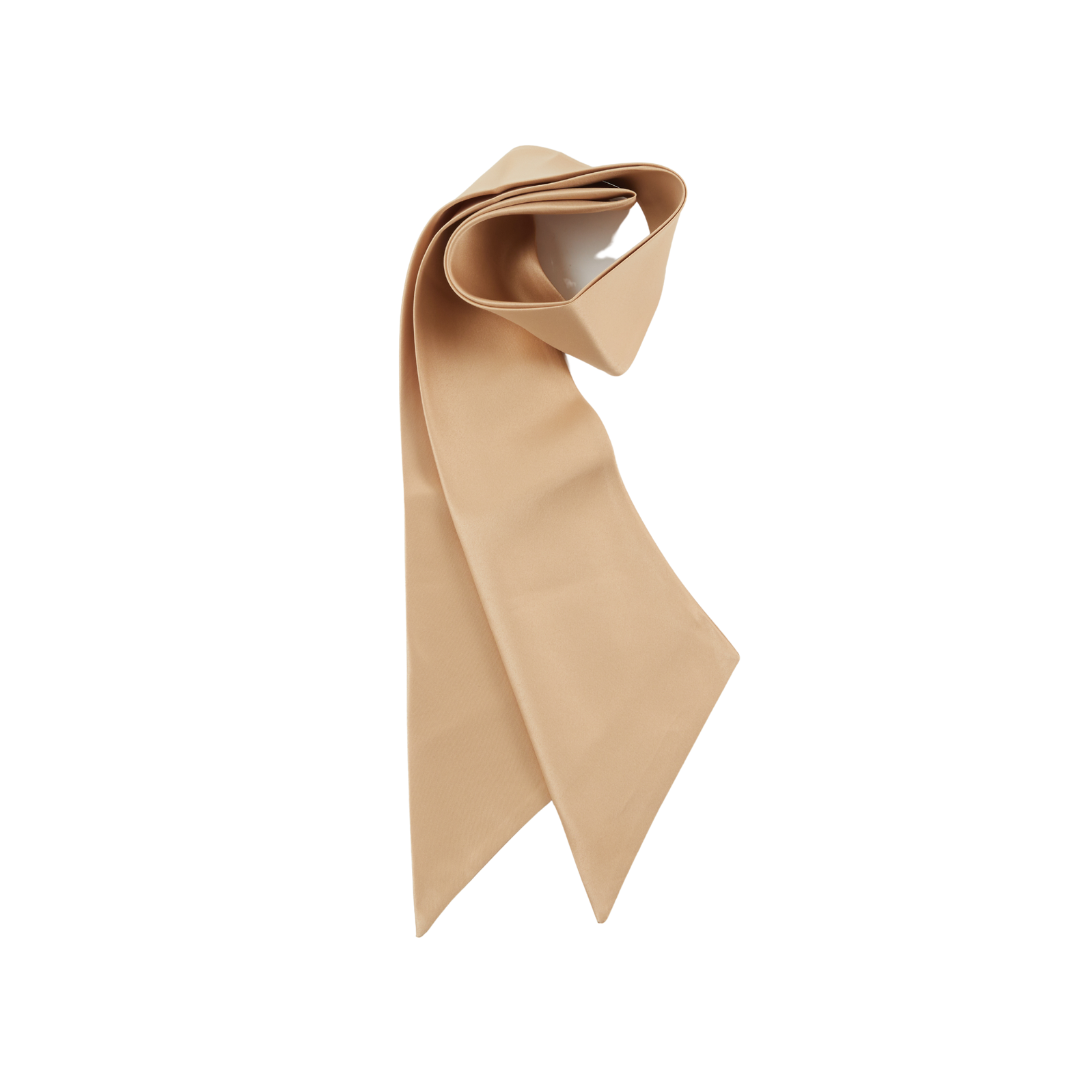 Cassidy Scarf in Camel Satin - Eugenia Kim