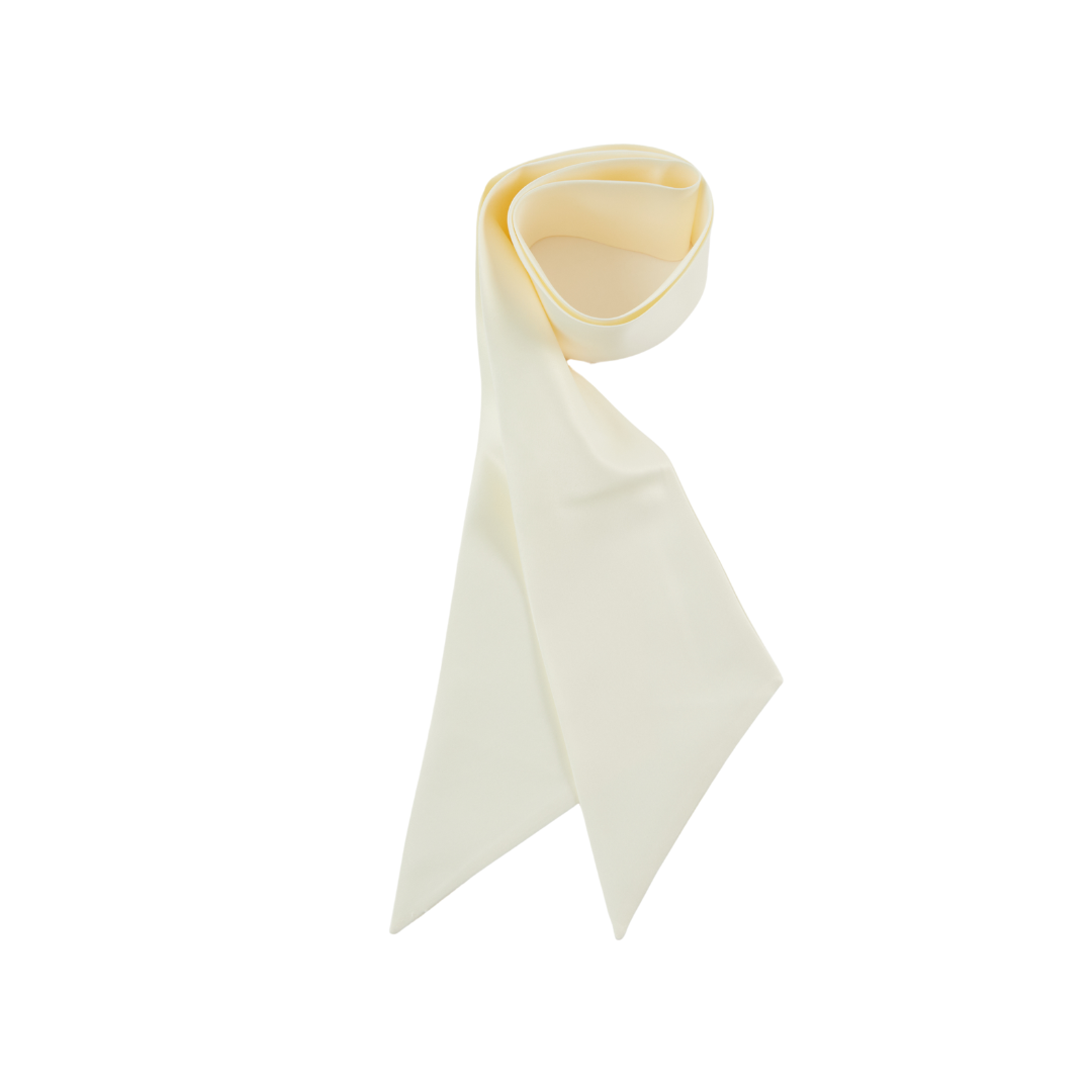 Cassidy Scarf in Ivory Satin - Eugenia Kim