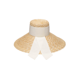 Mirabel Grosgrain Wide-Brim Sunhat