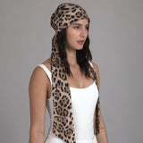 Gigi Leopard Satin Headscarf