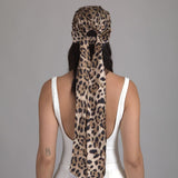 Gigi Leopard Satin Headscarf