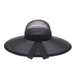 Eugenia Kim Bunny packable fedora in black horsehair back view product shot