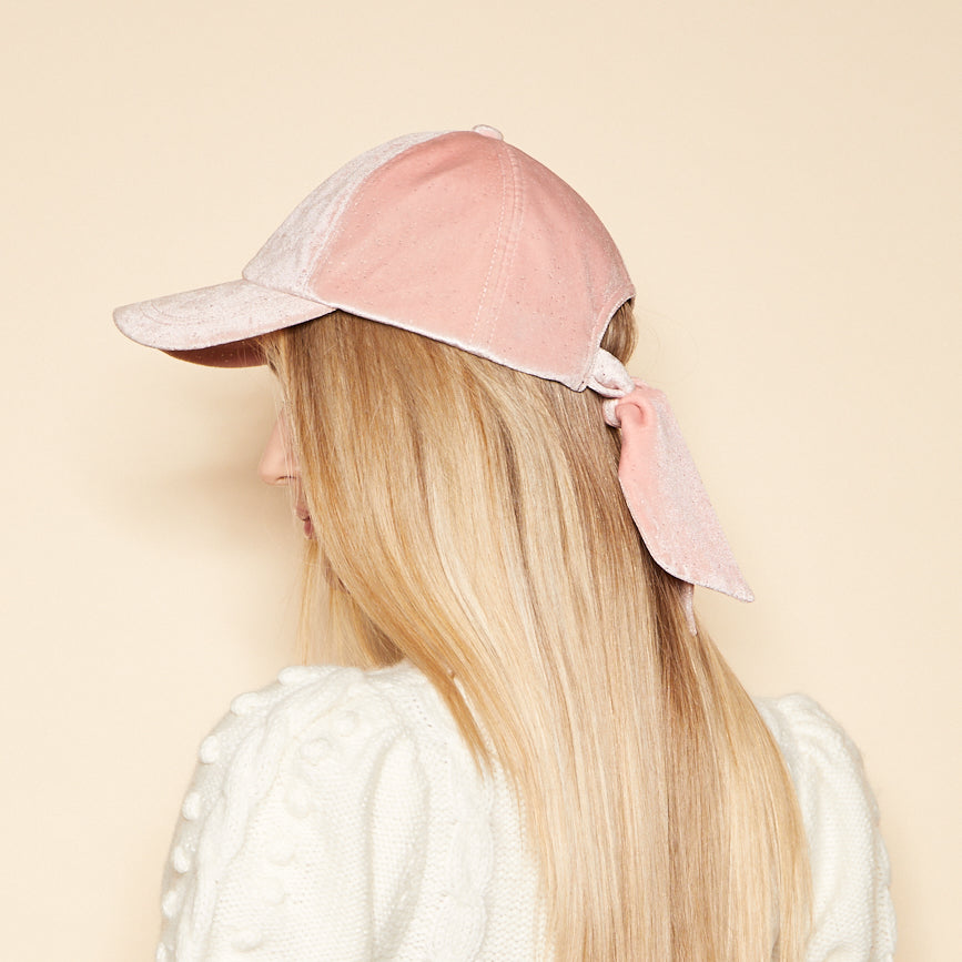 Eugenia Kim Emory in blush pink back view model shot