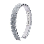 Eugenia Kim Rafaela headband in metallic silver product shot