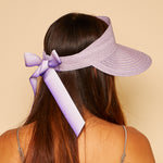 Back shot of Ricky visor in lavender. 
