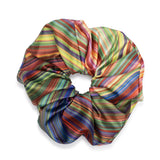 Flat shot of Samantha scrunchie in multicolor