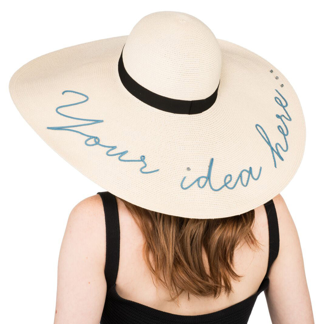 Sunny in Ivory with Suede Cord Text - Eugenia Kim