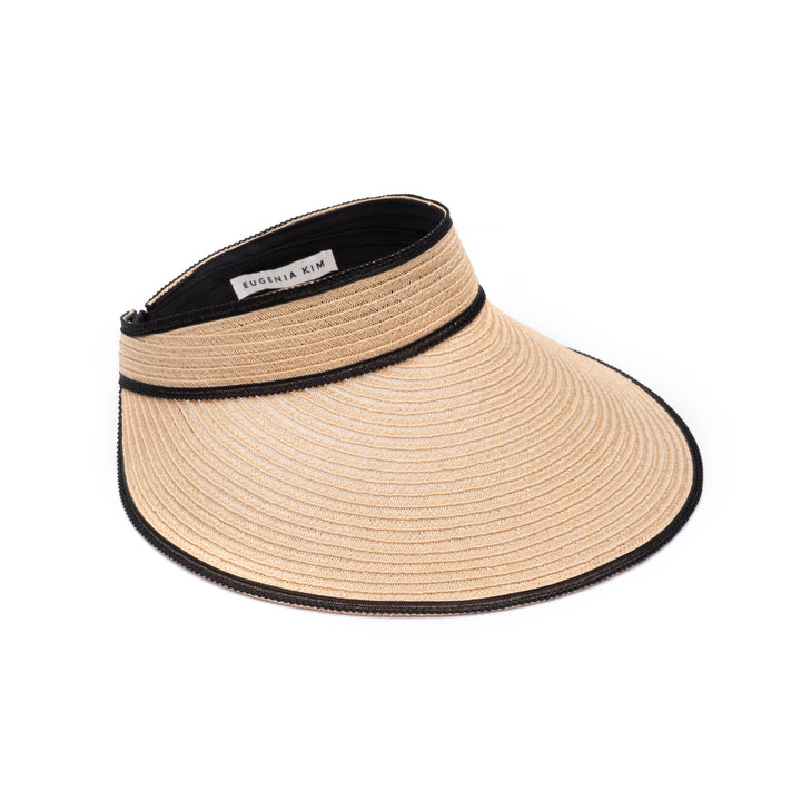 Eugenia Kim Trixie Visor in camel front view product shot
