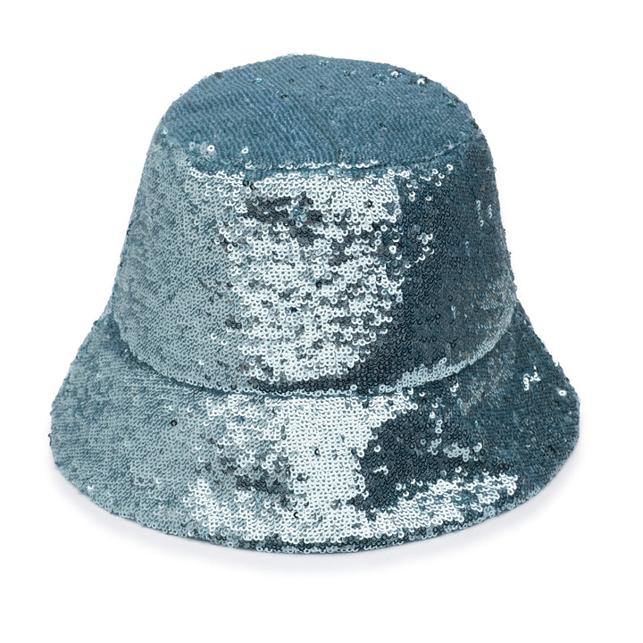 Flat shot of Yuki bucket hat in seafoam on white background